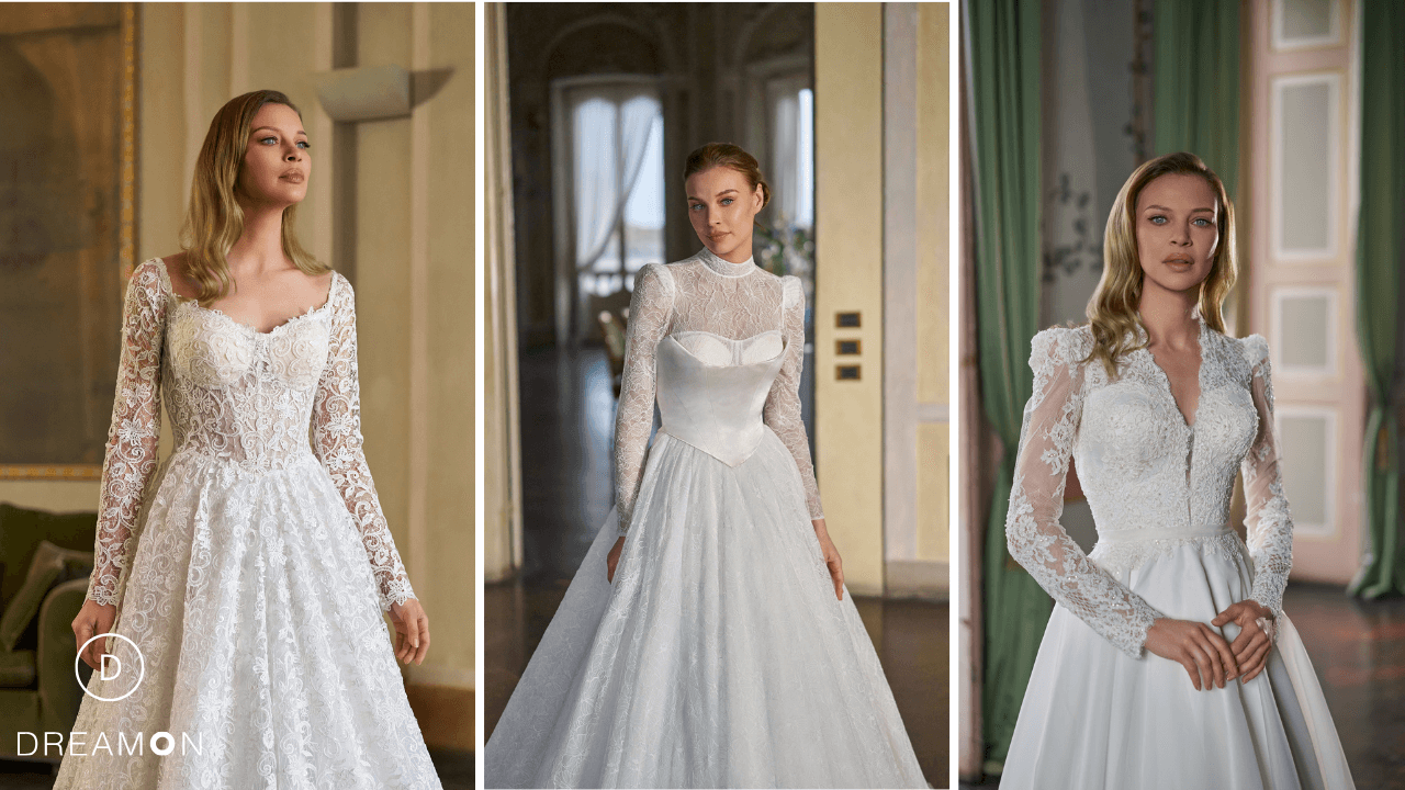 Romantik Dantel Detaylarıyla Büyüleyen Gelinlik Modelleri