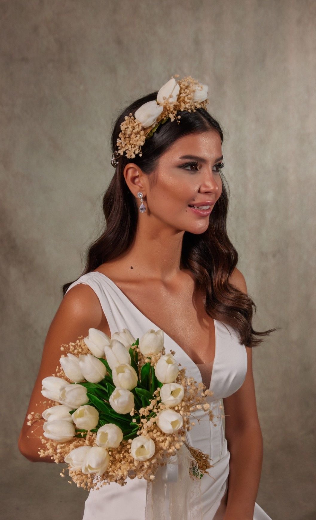 EB822 Ramo de novia de tulipán CIPSOLU