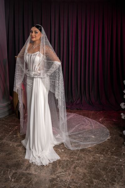D319 VELO DE NOVIA ESTAMPADO