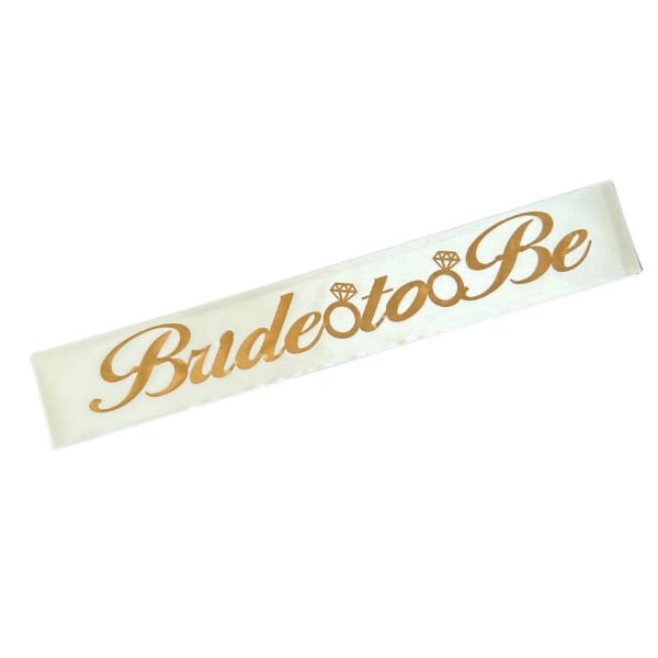 Bride To Be Yazılı Bekarlığa Veda Kuşağı