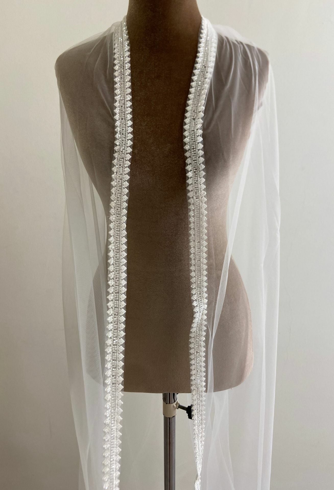 Modelo de velo estampado